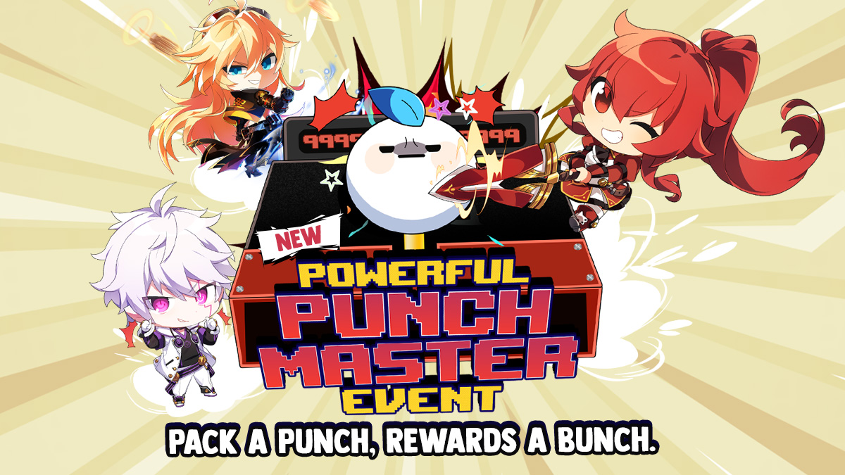 Elsword's tweet photo. Punch Master is back, so it's time to build up a new character! Lithia 2nd did just come out recently, maybe build her up? ;)
#elsword #playyourmanga #punchmaster #event https://t.co/G7BykcB30L
