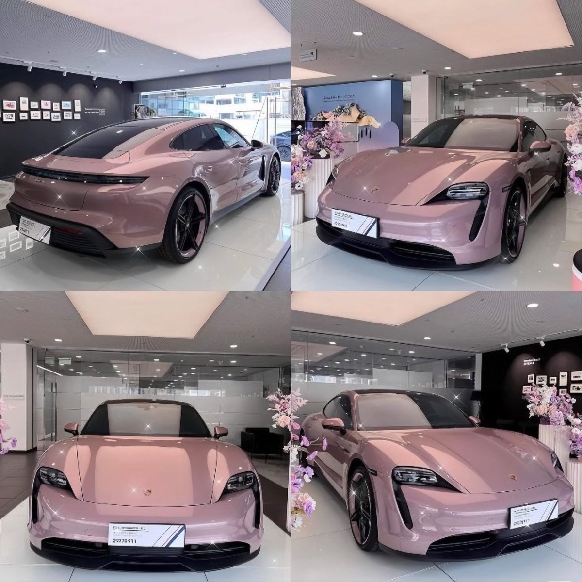 pink porsche