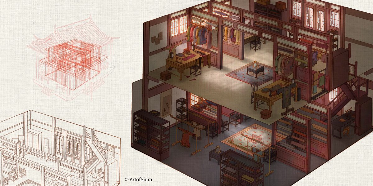 Artofsidra's tweet image. Huā Zhēn

#conceptart #propdesign #colorkeys #setdesign #China