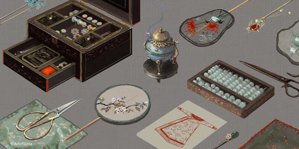 Artofsidra's tweet image. Huā Zhēn

#conceptart #propdesign #colorkeys #setdesign #China