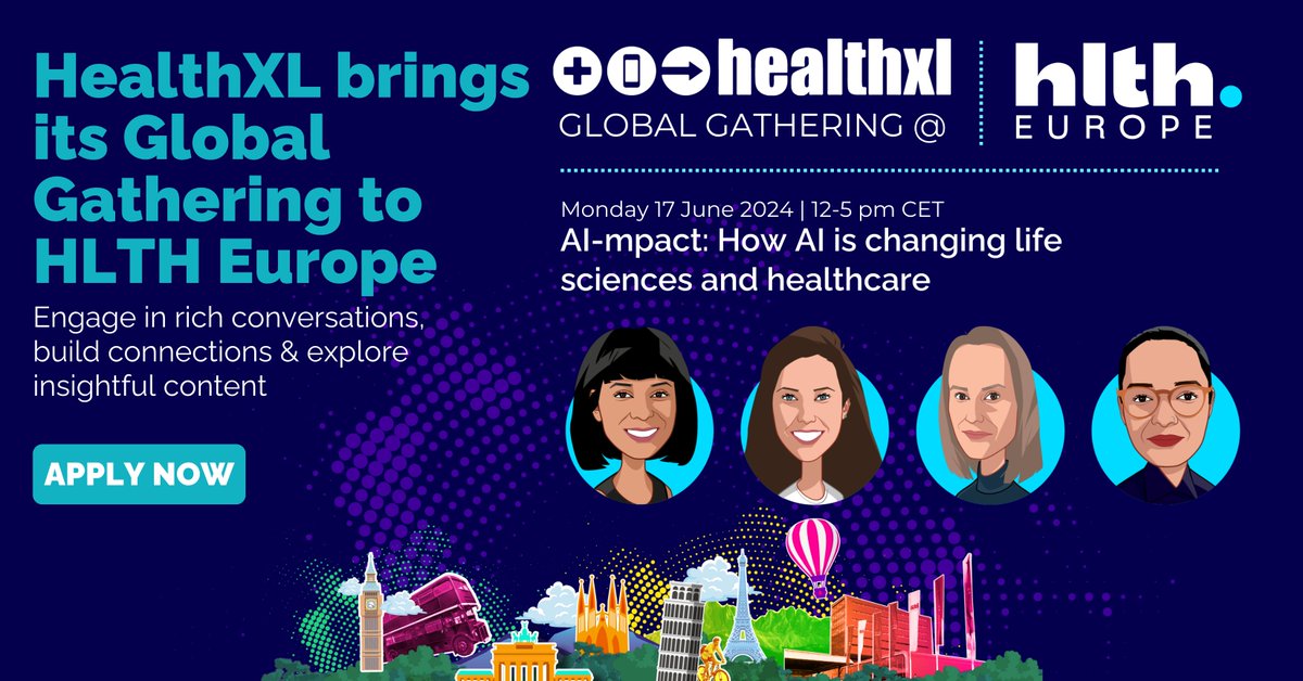 health_xl's tweet image. Gear Up for Innovation!

HealthXL brings its Global Gathering to Amsterdam✈️this June 17, uniting industry leaders &amp;amp; decision-makers in Amsterdam. 

Register &amp;amp; be part of the conversation shaping the future of healthcare. ➡️ shorturl.at/cDQ18 #AI #LifeSciences #healthcare