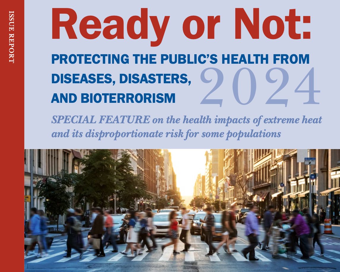 TFAH’s new #ReadyorNot 2024 report details how well-prepared states are to respond to emergencies, from extreme weather to disease outbreaks. Read the report 👉 tfah.org/report-details… @HealthyAmerica1
