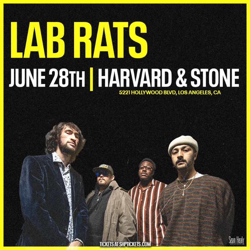 WeBookBands's tweet image. JUST ANNOUNCED #LabRats LIVE in #Los Angeles at @HarvardandStone (6/28) ❤️🐀! 

🎟️’s ON SALE FRIDAY
