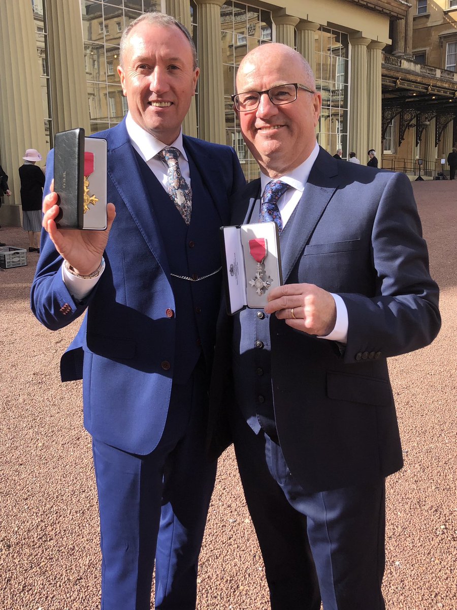 Can’t believe it’s been 5 years since my long term friend Bob and I received our honours from the then Prince of Wales. 
An amazing proud day 🙏😍