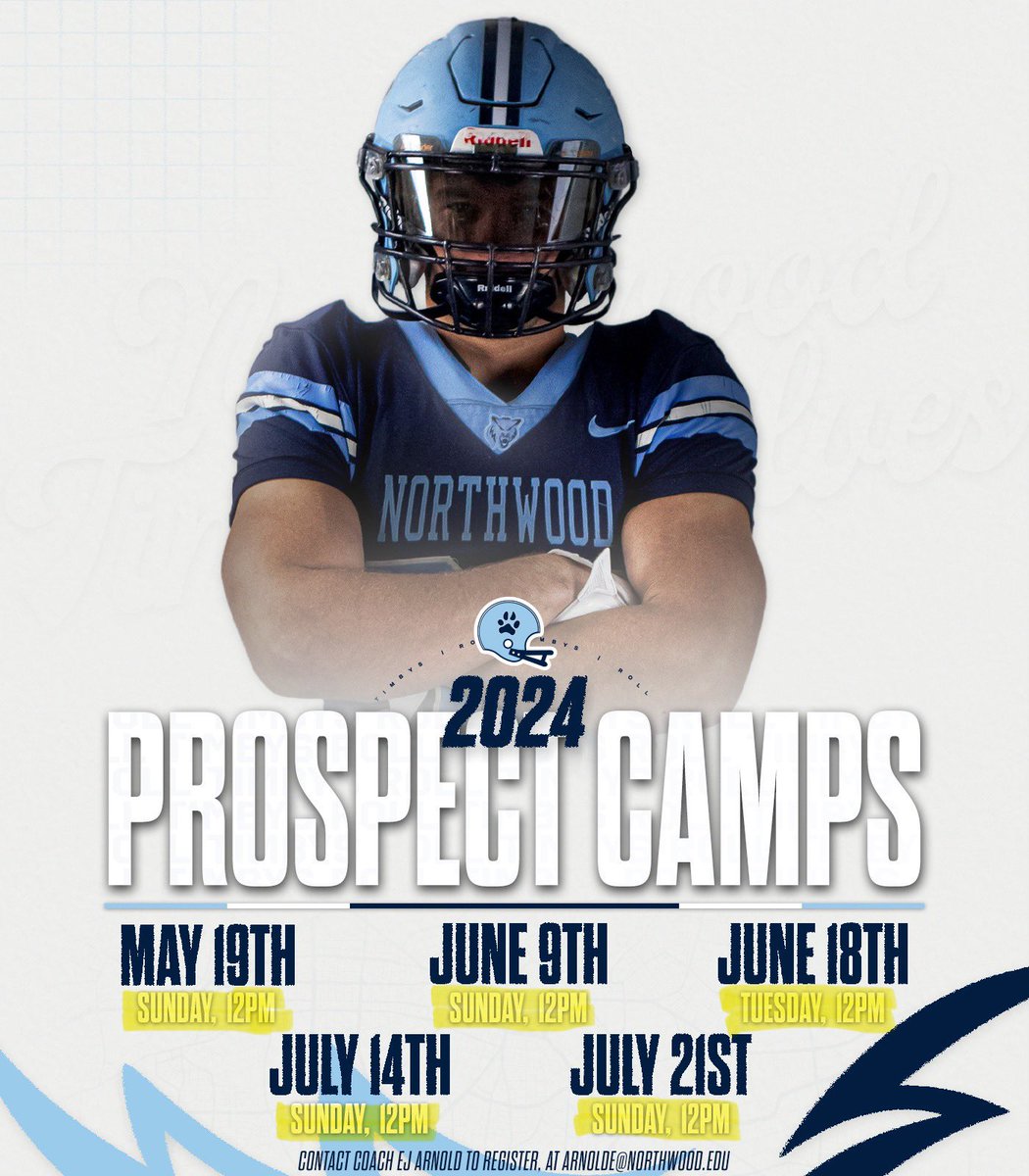 Camp season is coming! An important part of recruiting is in-person evaluation. Take advantage of an opportunity to get your name out there and work on your skill set. #LetItRip #GetNorth
