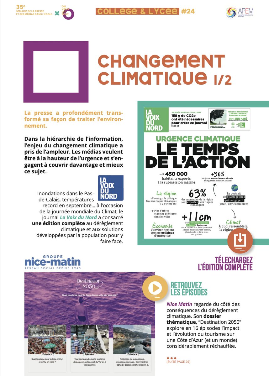 APEMedias's tweet image. Explorez le monde de la presse avec #OnVousDitTout ! 6 fiches destinées aux enseignants pour faire le point sur des sujets complexes, éviter raccourcis et approximations et préparer vos élèves à s’informer avec esprit critique. #SPME24 cutt.ly/tw0TaM3d