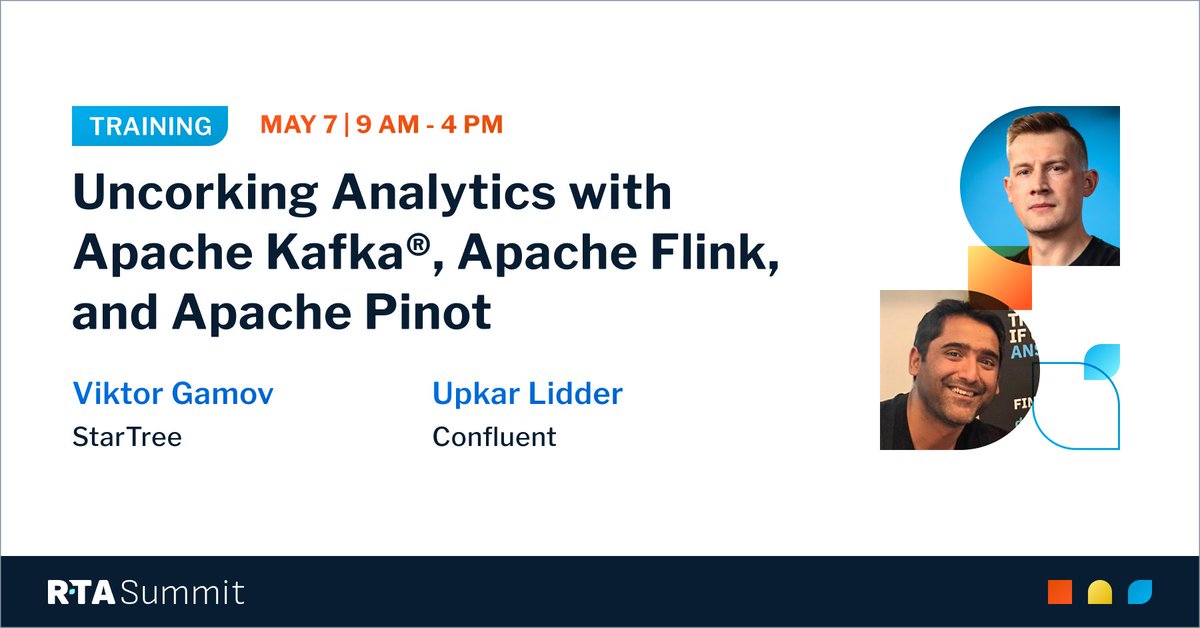 Elevate your analytics skillset with this in-depth training on @ApacheKafka, @ApachePinot, and @ApacheFlink 🚀 @gAmUssA and Upkar Lidder will walk you through practical exercises covering how the three technologies can enhance your data pipeline: stree.ai/3I5pZ4x