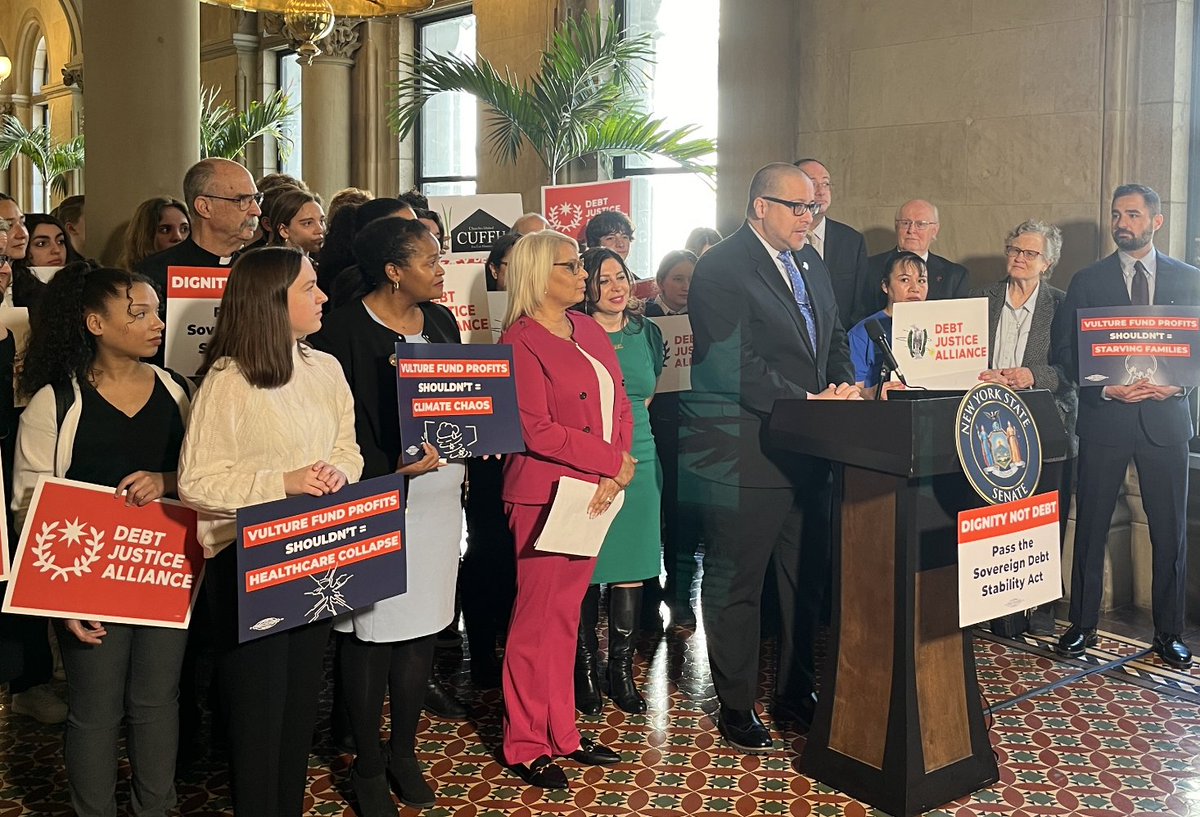 'As a native Puerto Rican, I have seen firsthand the damaging impact that predatory creditors have on indebted nations and small islands like Puerto Rico. Passing the Act would restore justice to those communities who have been preyed upon for far too long.' Sen. Rivera