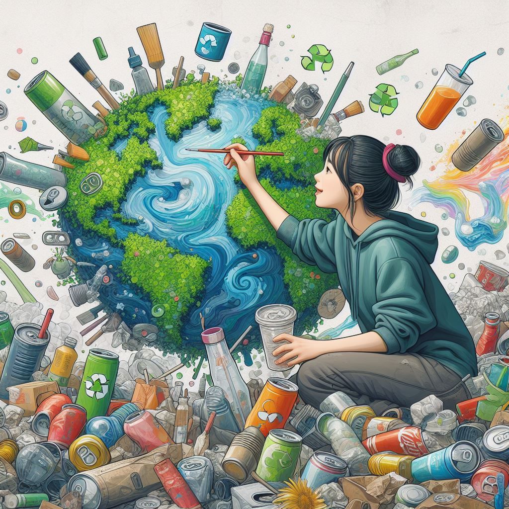 Let's turn trash into treasure! ♻️ Embracing recycling not only reduces waste but also breathes new life into materials, conserving resources and protecting our planet for future generations. 🌍💚 #Recycle #Sustainability #GreenFuture