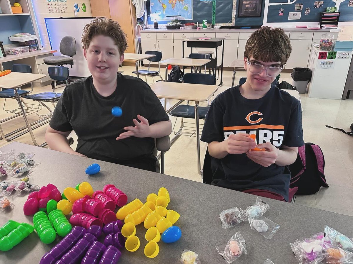 Our VocEx students are hard at work pre-filling Easter eggs with candy and small toys to fulfill orders purchased by our GHS staff!