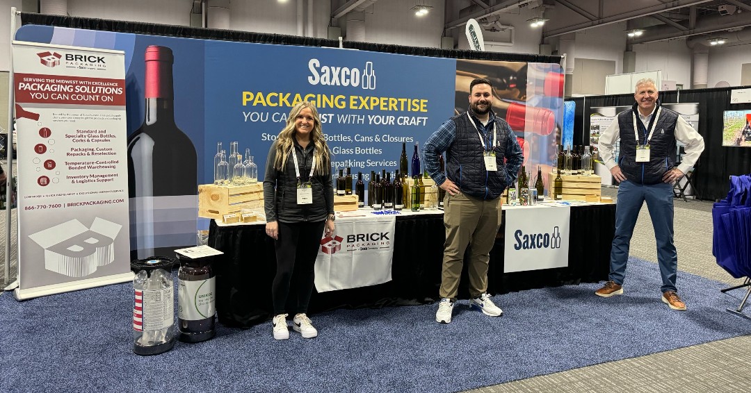 Be sure to stop by our booth at Eastern Winery Exposition to discuss your packaging needs. We'll be in booth #518, see you soon! #Saxco #WinePackaging