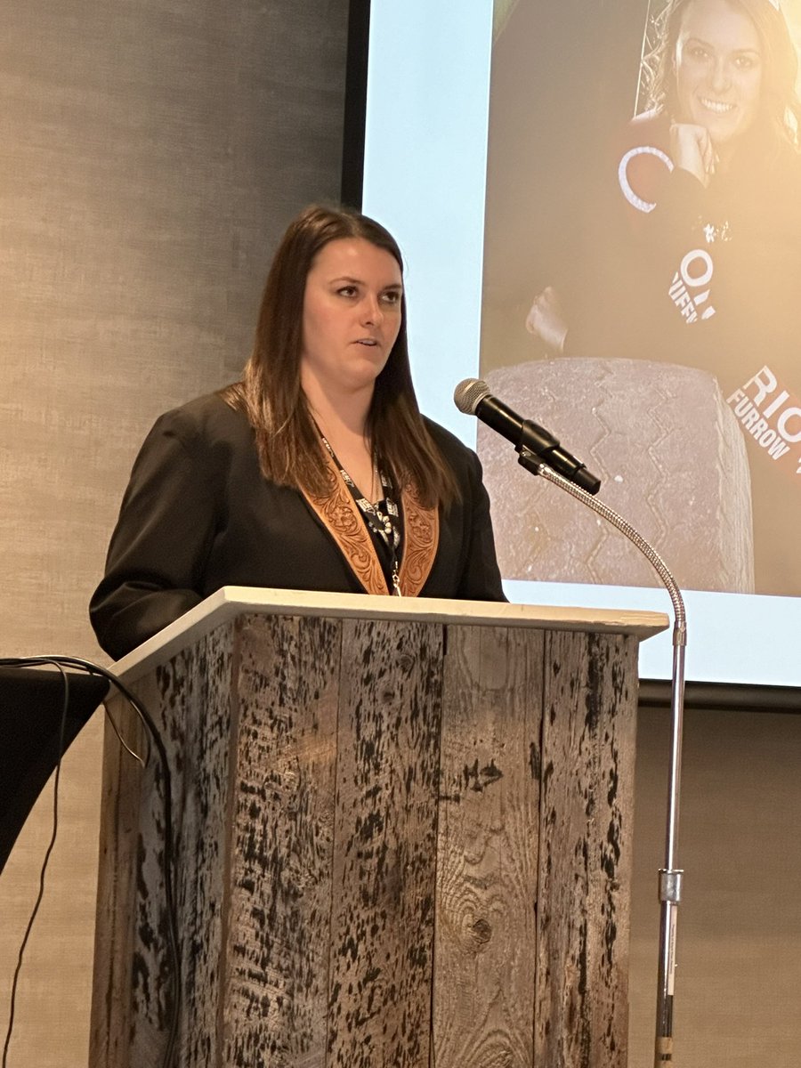 Veal Farmers of Ont. (@ontarioveal) on Twitter photo Maranda Klaver, #OntVeal farmer and past Ontario Queen of the Furrow, discusses what it’s like being a woman in agriculture and her Queen of the Furrow journey that led her to become an advocate for farmer mental wellness at #VFOAGM24. <a href="/mklaver25/">Maranda Klaver</a> #ontag Maranda Klaver, #OntVeal farmer and past Ontario Queen of the Furrow, discusses what it’s like being a woman in agriculture and her Queen of the Furrow journey that led her to become an advocate for farmer mental wellness at #VFOAGM24. <a href="/mklaver25/">Maranda Klaver</a> #ontag
