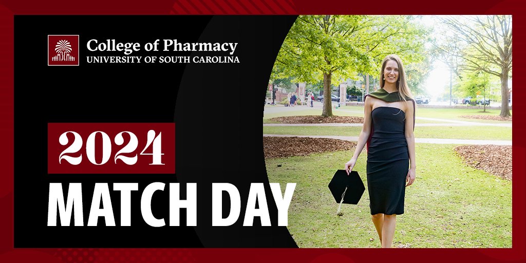 Alumna Jordan Jones matched with @MUSCHealth in Charleston, SC, for a PGY2 Infectious Diseases Residency 🎉 #GamecockPharmacy | #RxMatchDay