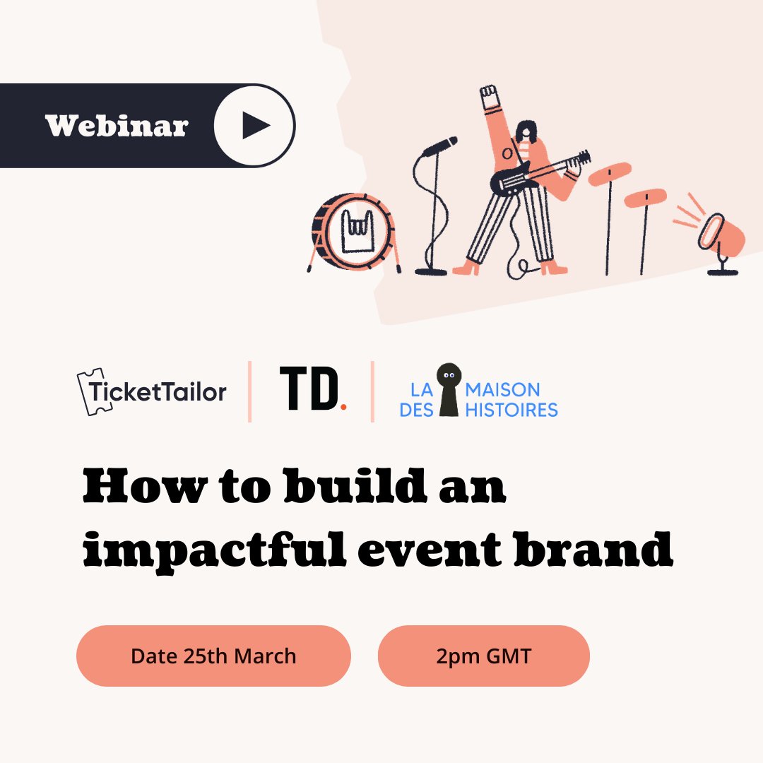 Curious about how to sell-out your events? Eager to leave a lasting impression (and boost your returning customers)? Investing in your brand could be the answer. Register for our upcoming webinar: How to build an impactful event brand on March 25th at 2pm GMT