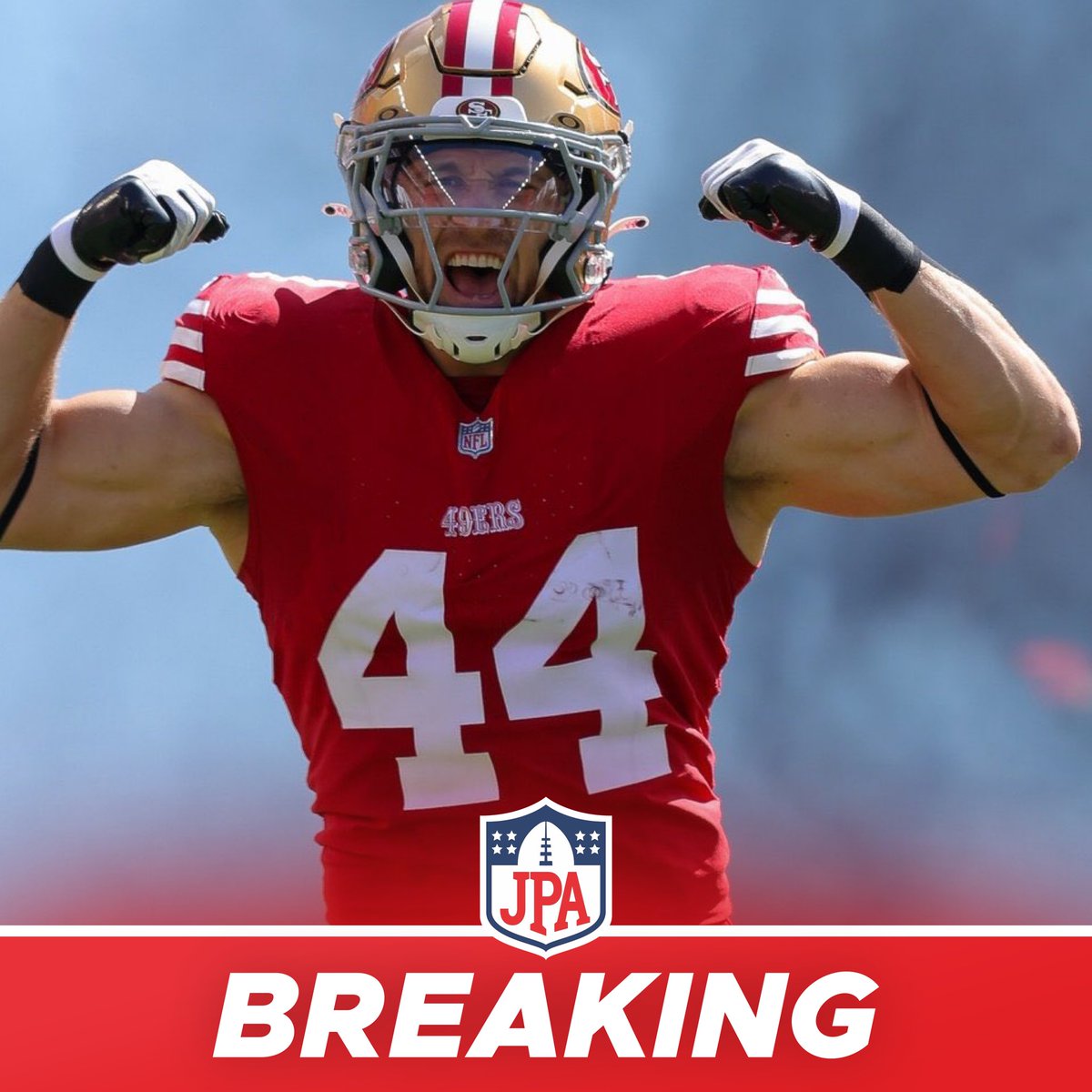 𝗕𝗥𝗘𝗔𝗞𝗜𝗡𝗚: The #49ers and star FB Kyle Juszczyk have agreed to a restructured deal that keeps him in SF, his agency said.