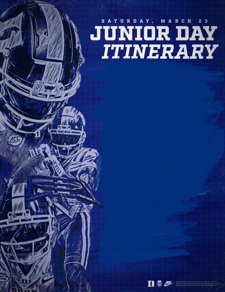 Thank you @CoachScottBoone and @DukeFOOTBALL for the invite. Look forward to being there in June! @GinfanteMT @DUFBRecruit @CoachAMiller