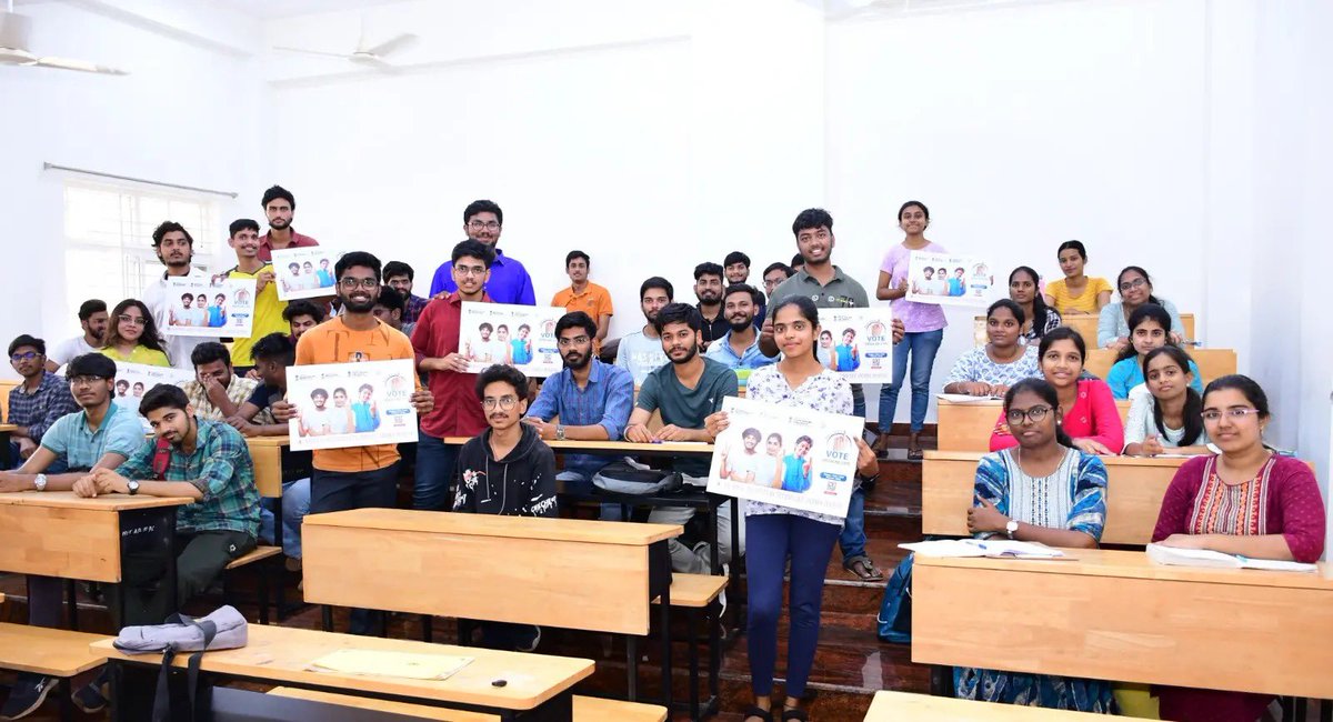 NIT Andhra Pradesh (@nitandhra2015) on Twitter photo Empowering the future! #NITAndhraPradesh hosts the 'Mera Pehla Vote - Desh ke liye' campaign, igniting the spirit of civic responsibility among our students. Here are some glimpses of our young leaders stepping up for change🗳️🇮🇳
#MeraPehlaVote #YouthLeadership
<a href="/EduMinOfIndia/">Ministry of Education</a> Empowering the future! #NITAndhraPradesh hosts the 'Mera Pehla Vote - Desh ke liye' campaign, igniting the spirit of civic responsibility among our students. Here are some glimpses of our young leaders stepping up for change🗳️🇮🇳
#MeraPehlaVote #YouthLeadership
<a href="/EduMinOfIndia/">Ministry of Education</a>