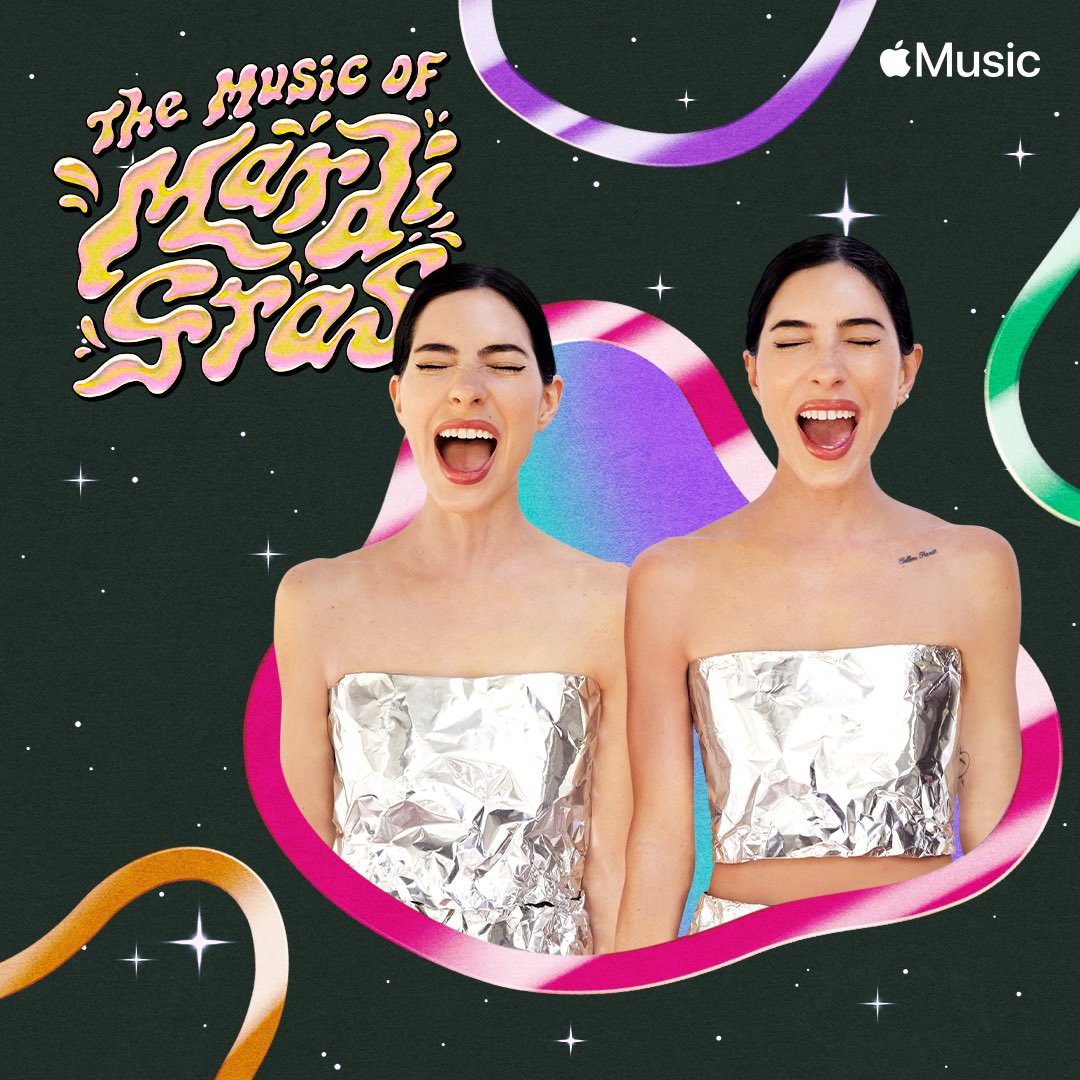 The Music of Mardi Gras! 🏳️‍🌈 Listen to @TheVeronicas Fave Queer Anthems playlist on @AppleMusic! Link in bio!