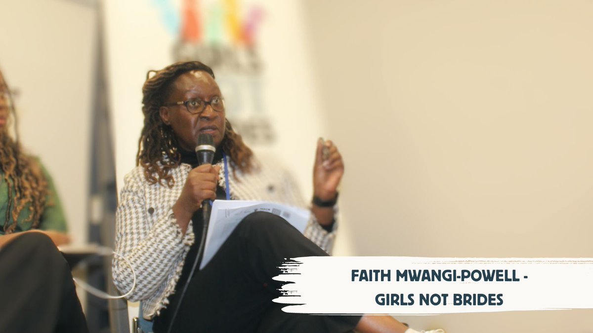 Our CEO @fmwangipowell highlighted further barriers faced by girls to #education, including conflict, unpaid care work & lack of access to period products and underlined the need for education to be gender-transformative & shift gender norms.