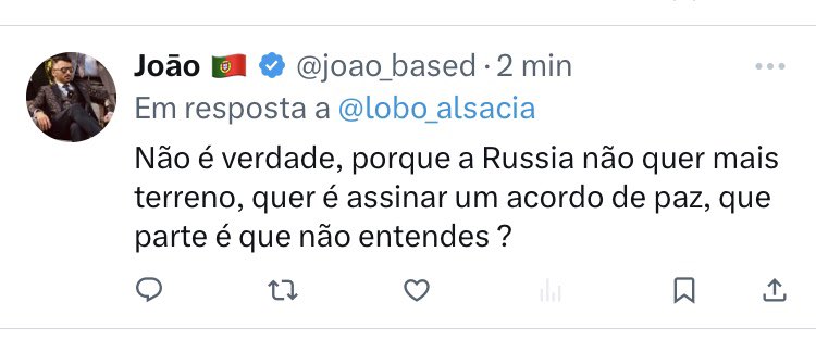 lobo_alsacia's tweet photo. O Putin coitadinho só quer assinar um acordo de paz, se levar metade da Ucrânia com ele coitadinho é só porque quer a paz! 🤮🤮🤮
Mais um apoiante do CH a mostrar as suas cores pro-Russia
#Putingate #ChegaéPutin #ChegaApoiaRussia #BlackoutnaCS https://t.co/3nMcQfRQR2