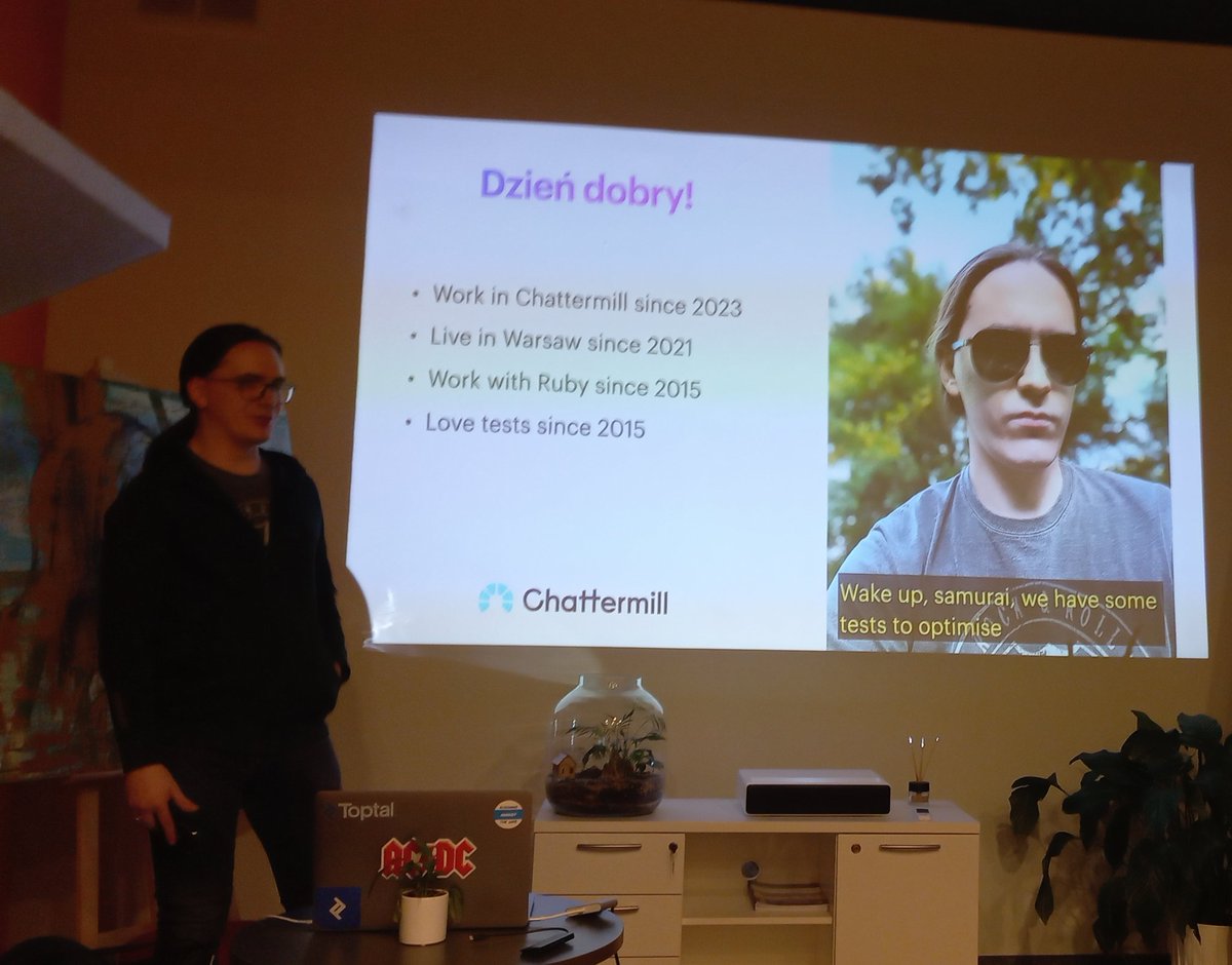 RRUGpl's tweet image. About optimizing tests by Makar Ermokhin on #rrug #rzeszow #it