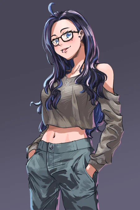 へいおまち!!!(勝手にへそ出しルック&丈激短くしたけどいいよね…?)#ksonART 