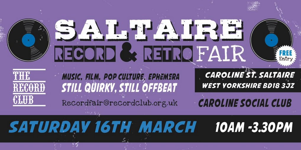 I'll have a stall here on Saturday. Some nice doubles/spares from my collection, odd Saint Etienne bits and pieces too, it'll be fun.