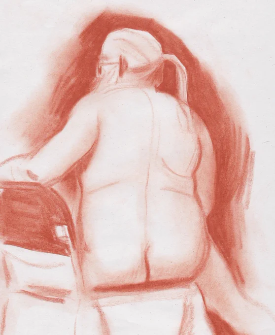 recent figure drawing! trying to get away from the screen 