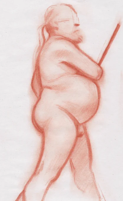 recent figure drawing! trying to get away from the screen 