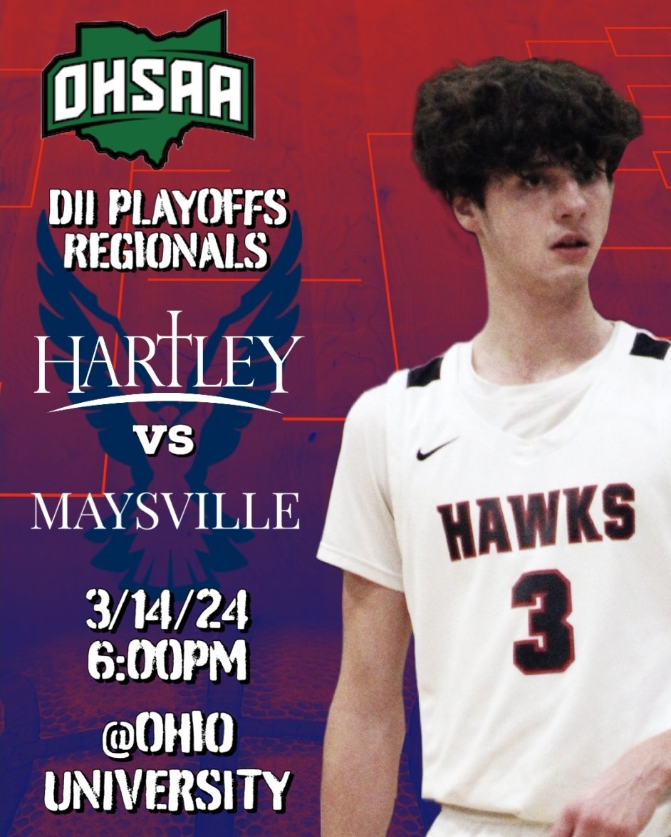 HartleyBBall's tweet photo. ROAD TRIP!
Bishop Hartley 23-3 vs. Maysville 23-3
https://t.co/oTxPBx5fBQ
#Hawks #Build #CCLChamps #DistrictChamps #MoreWorkToDo β€οΈπ¦
πππΏ https://t.co/bMo25emVeM