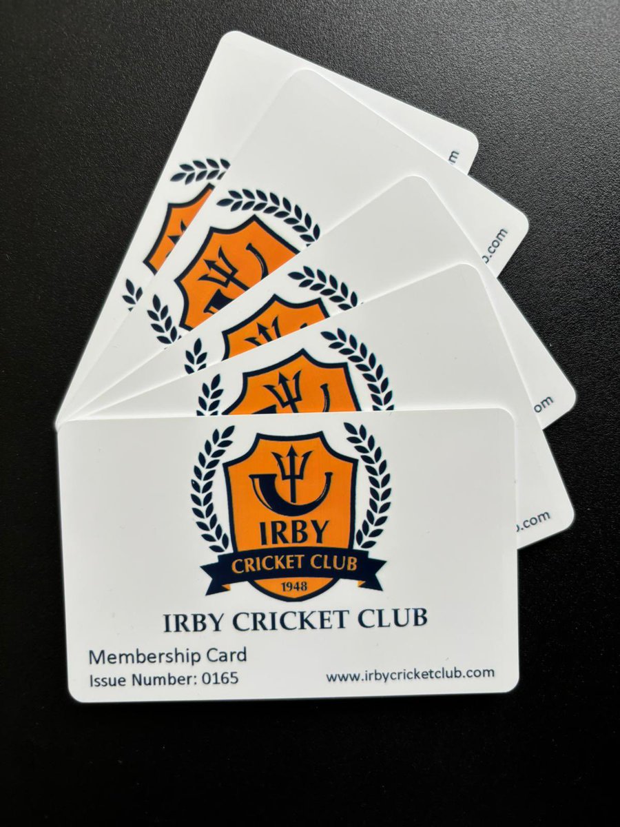 Check out our snazzy new membership cards! Have you renewed for the 2024 season yet? If not, head to our website to find out more. irbycricketclub.com/shop.html
