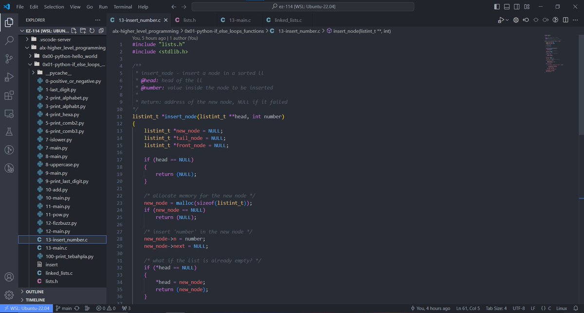EzzeldinMo46588's tweet image. #Day1 of #100daysofALXSE challenge
Learning Python functions and nested loops🐍🔄
String manipulation 🧵
Preparing for Tech interviews #C_Programming
#ALX_SE
#DoHardThings