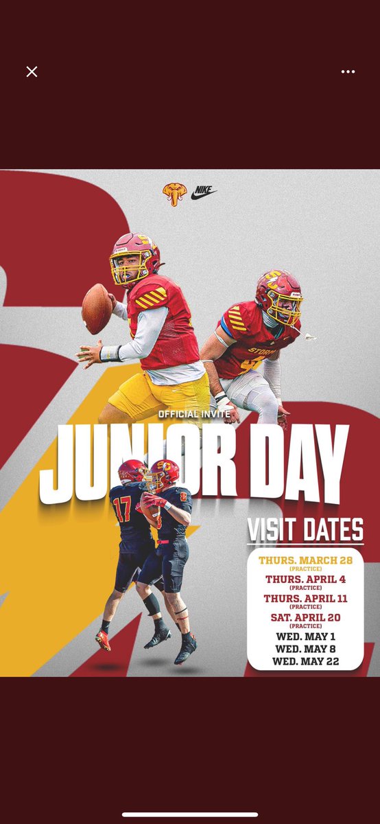 Thank you coach <a href="/ReedHoskins/">Reed Hoskins</a> for the Junior Day invite!