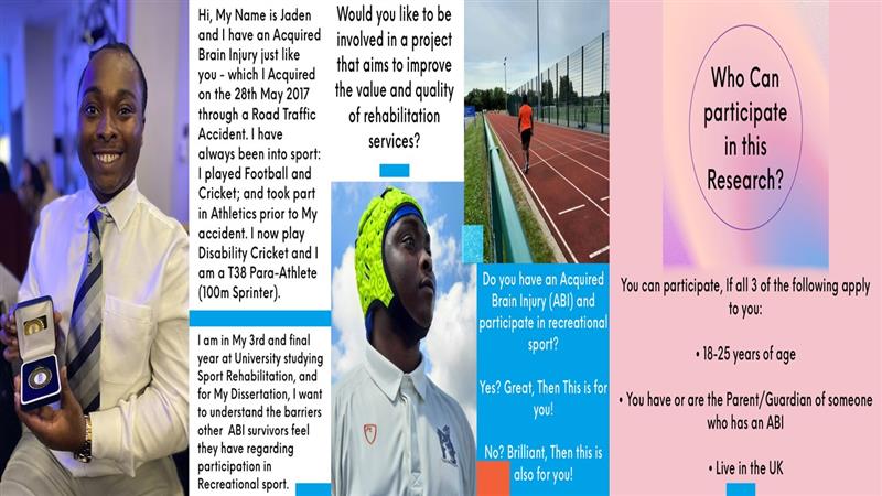 A young person that we support at @cbituk is collecting data about ABI and sports participation for his dissertation. All details are in the image, but if you'd like to take part, please complete this survey before Sunday 24th March. app.onlinesurveys.jisc.ac.uk/.../what-are-t… Good luck, Jaden! 🤞