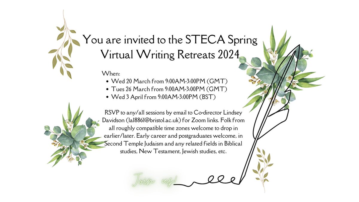 Don’t forget to sign up for our first virtual retreat next week!