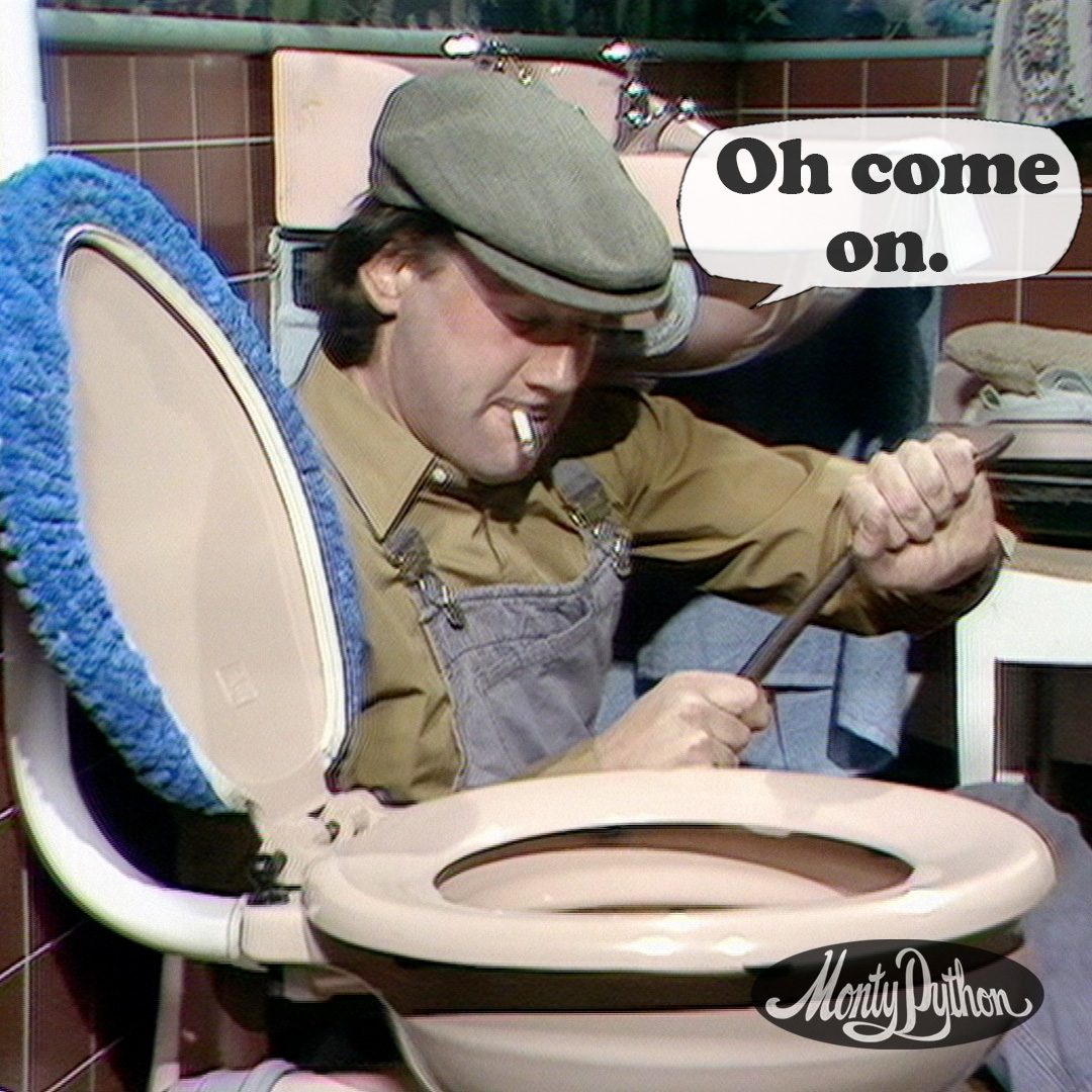 The plumber who knows everything... #MontyPython #FlyingCircus #TV #Sketch #MichaelPalin #Plumber