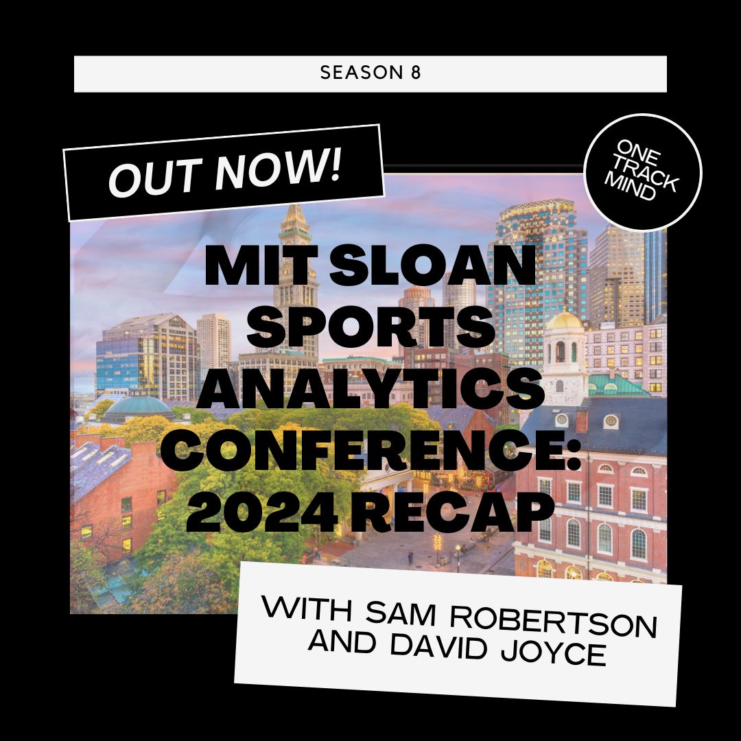 Track Consulting Group (@track_vu) on Twitter photo Didn't get to this year's MIT Sloan Sports Analytics Conference?
Sam & David have got you covered on this week's show as they run through some of the key themes, highlights, and lowlights from the 2024 event!
lnkd.in/gx4pwqqR Didn't get to this year's MIT Sloan Sports Analytics Conference?
Sam & David have got you covered on this week's show as they run through some of the key themes, highlights, and lowlights from the 2024 event!
lnkd.in/gx4pwqqR