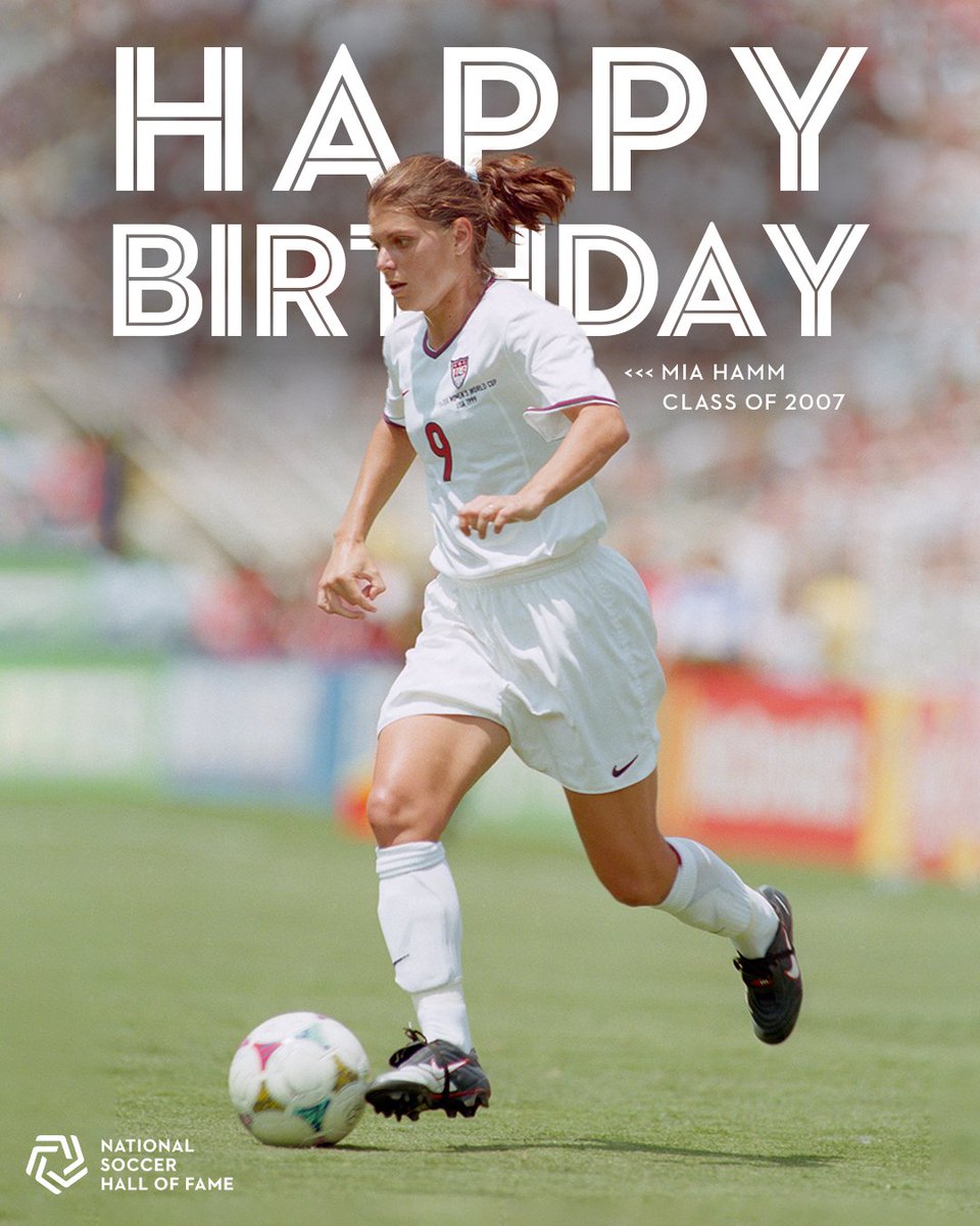 Happy Birthday to the 🐐! @MiaHamm | @USWNT