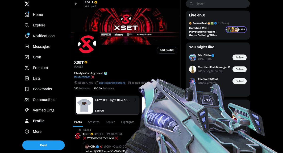 XSET tweet media