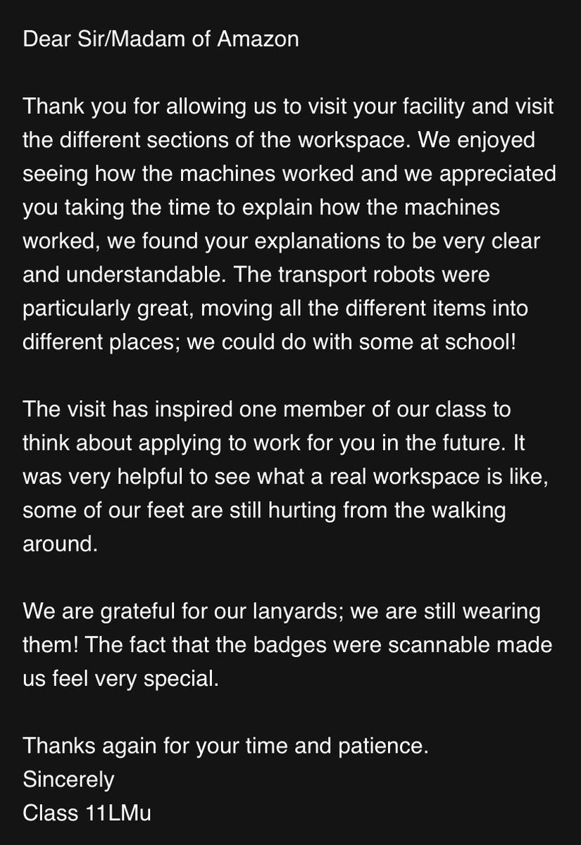 MissHutchie01's tweet photo. @BeaumontHillAc year 11 students visited @AmazonUK in Durham, for a tour of the workplace. Our pupils thrive from a range of out of school experiences, and this was a fantastic opportunity to explore the different job roles across the warehouse. Amazing pupil feedback ❤️ https://t.co/mzOFKn5OS6