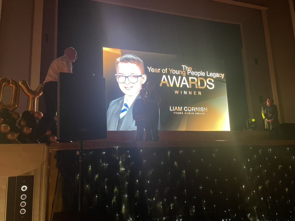 Congratulations to Liam Cornish for winning the “Young Carer Award” 🌟 providing care and support for his family members 👏🏻