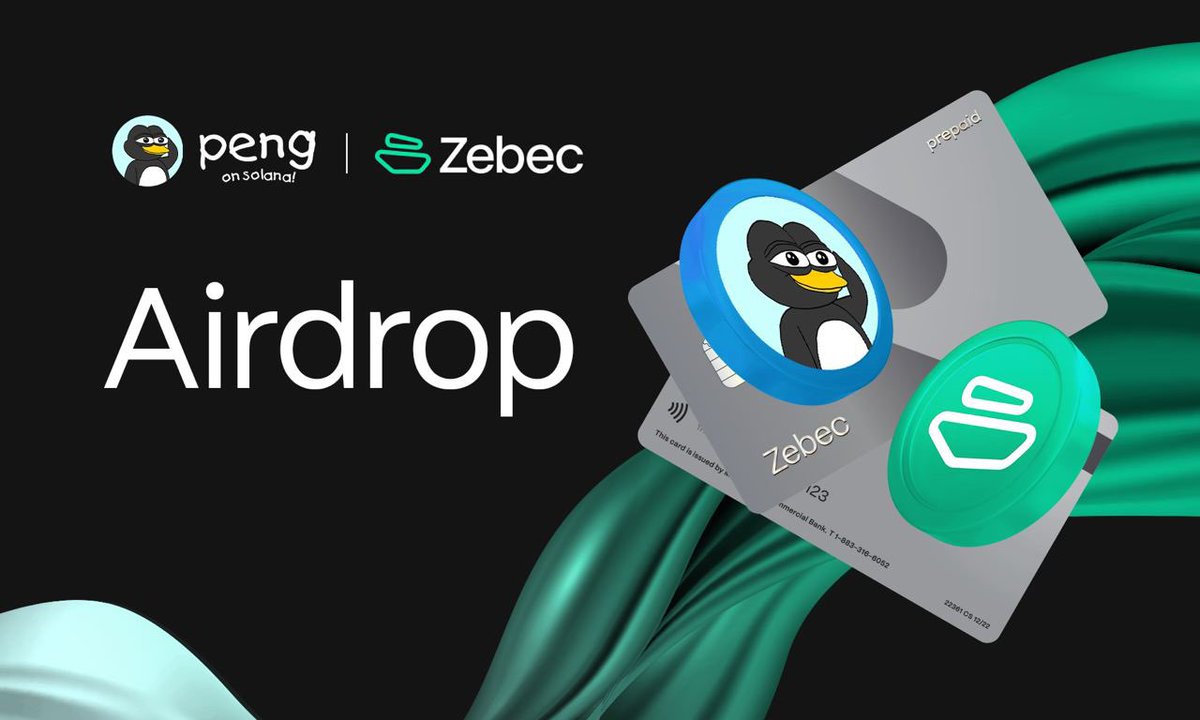 Zebec_HQ's tweet image. 🐧 Exclusive Airdrop Alert 🚨

.@pengonsolana is doing a surprise $PENG airdrop for both ZBC and PENG communities! LFG ❄️

The top 1000 ZBC holders and Instant Card users that load up the most PENG will receive $PENG in their wallets.

Get to loading 🤑