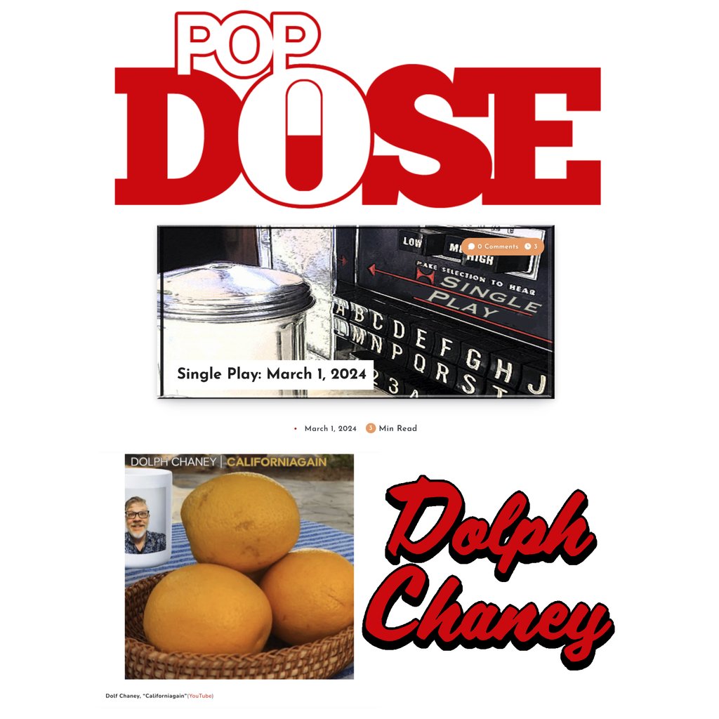 Popdose singles out 'Californiagain' from Dolph Chaney's 'Mug' (out now: orcd.co/dolphchaney-mug). 'His bouncy music and smart lyrics are instantly likable... you’ll want to hear it again and again.' popdose.com/single-play-ma… #Popdose #PlanetLP #DolphChaney #IndieRock #IndiePop