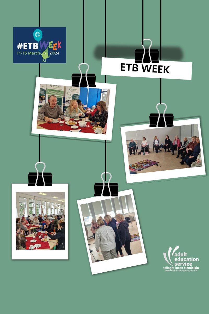 Clondalkin Adult Education Centre was busy this week celebrating ETB Week with a Coffee Morning and Well-Being Workshop. Thanks to Clondalkin Youthreach for hosting and to Deborah for the Chair Yoga and Sound Bathing.

#ETBWeek2024 #Teamddletb