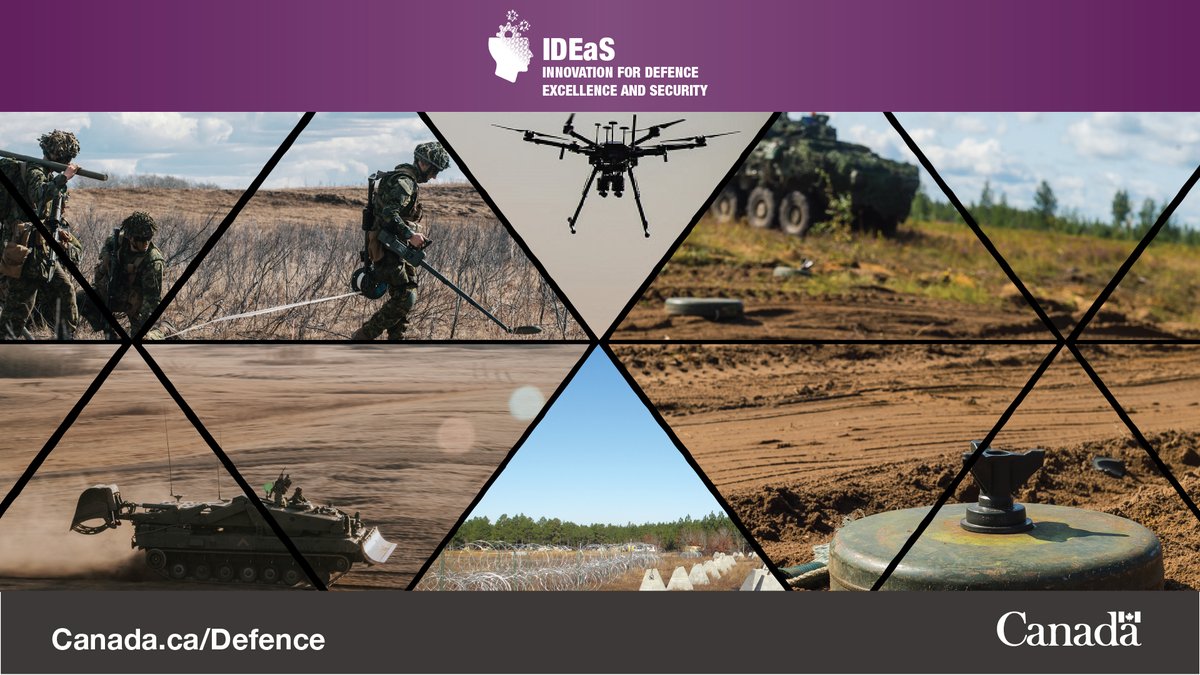 With the heavy use of mines in Ukraine, #DefenceIDEaS is seeking innovative Canadian ideas for safer passage for minefield breaching operations. Apply for up to $1 million in concept development funding: canada.ca/en/department-…