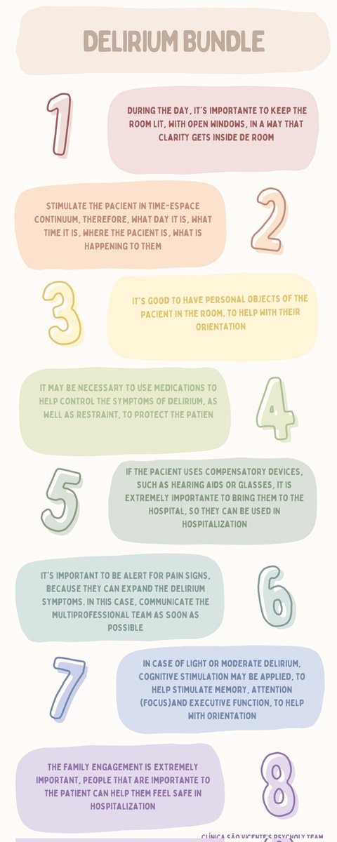 Pathway for a good care in Delirium/ Delirium awareness day!
#WDAD2024 <a href="/NIDUS_Delirium/">NIDUS Delirium Network</a> .