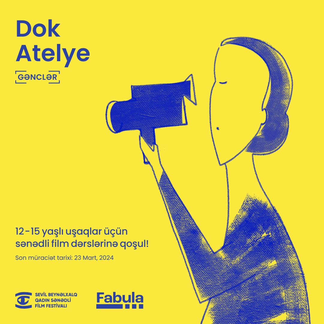 Sevilfest Dok Atelye layihəsi bu dəfə 12-15 yaşlı uşaqlar üçün sənədli film vörkşopu keçirir. Ətrafınızda incəsənətə, filmə maraq göstərən işıqlı uşaqları yönləndirin, xüsusilə bu yaş qrupu üçün yaradıcı təfəkkürün formalaşması baxımdan olduqca faydalıdır.
Müraciət formu: ⬇️