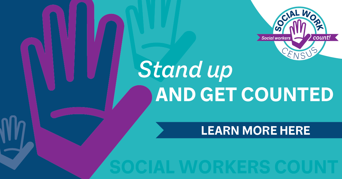 nasw's tweet photo. #SocialWorkers Sign Up for #SocialWorkCensus
because SOCIAL WORKERS COUNT! Diverse voices help the Social Work Census reflect our profession! #SocialWorkersCount #EmpoweringSocialWorkers #SocialWorkTwitter https://t.co/SIEXBHUWdV
#PleaseShare @ASWB @CSocialWorkEd @DrStreetz https://t.co/pyxtaupB5h