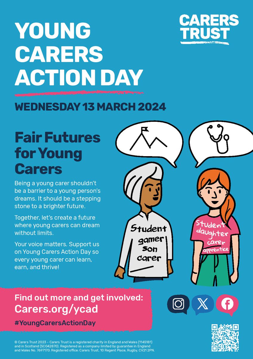 It’s Young Carers Action today. The Council regularly organises trips and activities for these young people who do so much to help and support family members and friends. Support for young carers is available by contacting Cardiff Family Advice and Support. Call 03000 133 133.