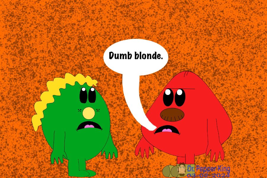 DrPepperKingVA's tweet image. 🎨Mr. Grumpy isn’t pleased with how tardy Miss Late is for work, and Mr. Rude makes it worse for her.
#TheMrMenShow #MrMenLittleMiss #MrGrumpy #MissLate #MrRude #MissChatterbox #FanArt #DigitalArt #ArtMoots #HumanArtSuperior #AIArtInferior #ArtistOnTwitter